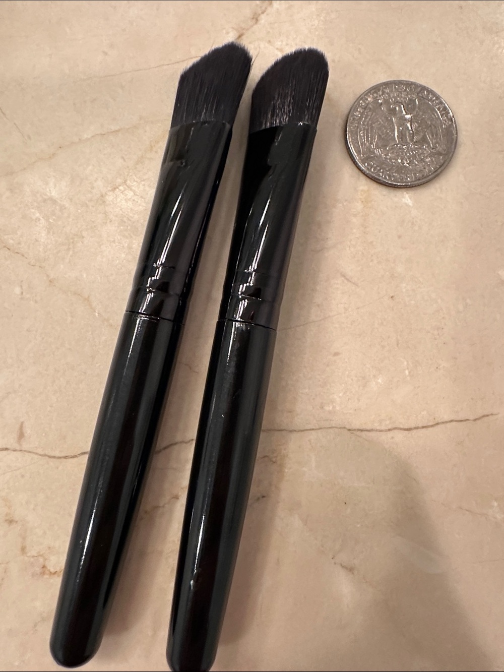 New 2 Black Generic Makeup Brush Set